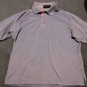 🛑Bugatchi Short‎ Sleeve Shirt Blue Medium